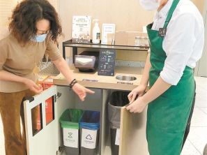 知名餐饮店垃圾分类玩出新花样-张玉清会长现场指导交流